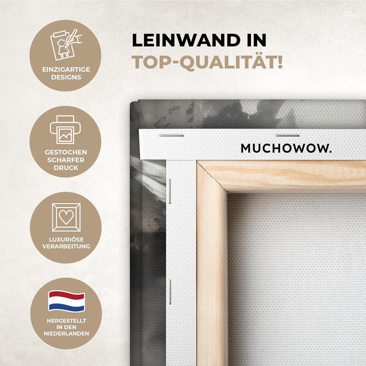 MuchoWow© Leinwände Gross 120x80 cm XXL Wall Decoration Bilder Schlafzimmer Deko Pictures Canvas Pai