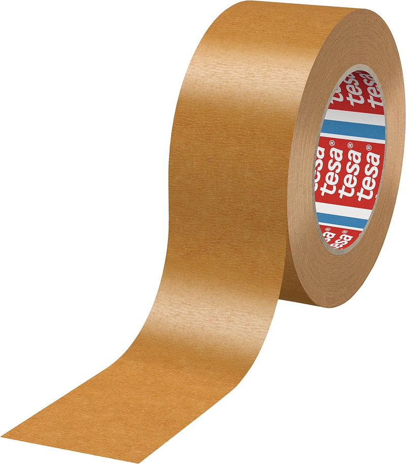 tesa® 4309 - 120 Rollen (Gewerbliches Gebinde), Temperaturbeständiges Papierabdeckband für Lackierar