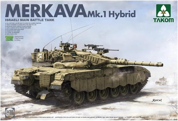 TAKOM TAK-2079 Modellbausatz Israeli Main Battle Tank Mekava 1 Hybrid