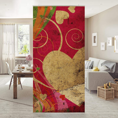 Bilderwelten Raumteiler Lava Love 250x120cm inkl. transparenter Halterung 250x120cm incl. transparen