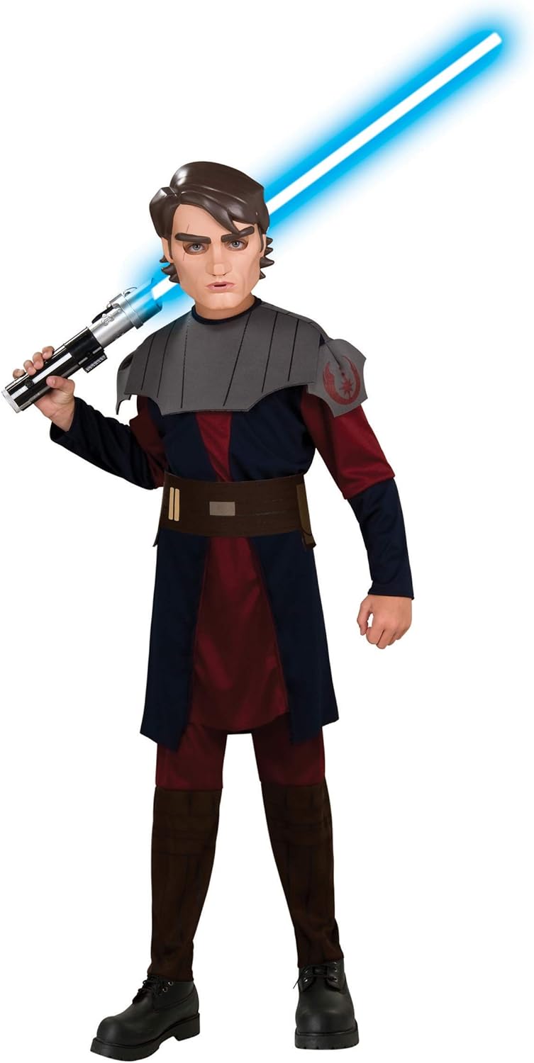 Original Lizenz Star Wars Clone Wars Anakin Skywalker Clonewars Starwars Kostüm Gr. 128 - 140