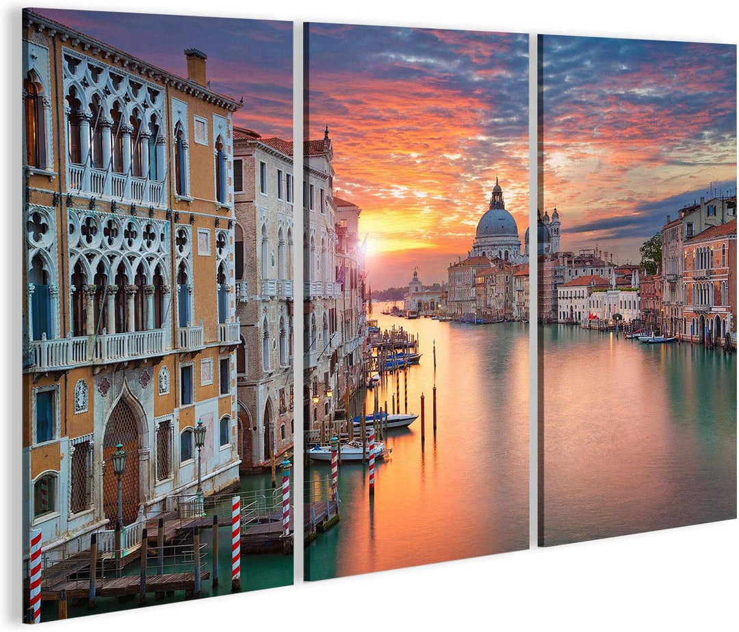 Bild auf Leinwand Venedig. Bild des Canal Grande in Venedig, mit der Basilika Santa Maria Della Salu