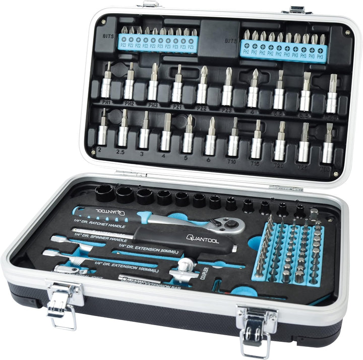 Quantool Q25003 Schraub- und Bitsatz, 116-teilig