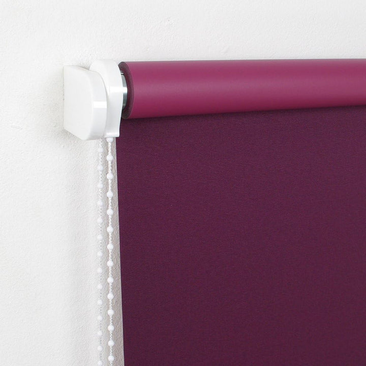 LIEDECO Seitenzugrollo Uni-Verdunkelnd 122 x 180 cm Fb. brombeere 122X180 CM, 122X180 CM
