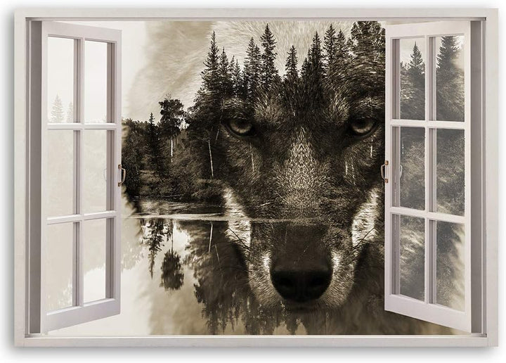 Feeby - Wandbilder Wohnzimmer 120x80 cm, Deko Paneel Bilder, Bilder für Schlafzimmer, Echter Gemalte