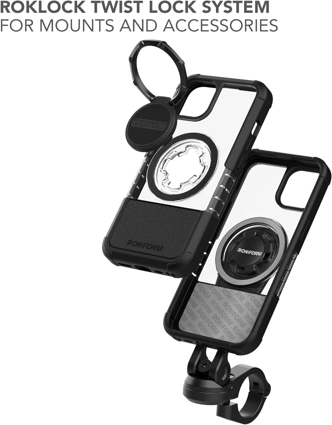 Rokform - iPhone 14 Hülle, Crystal Series, magnetisch + MagSafe kompatibel, klare Apple Hülle, iPhon