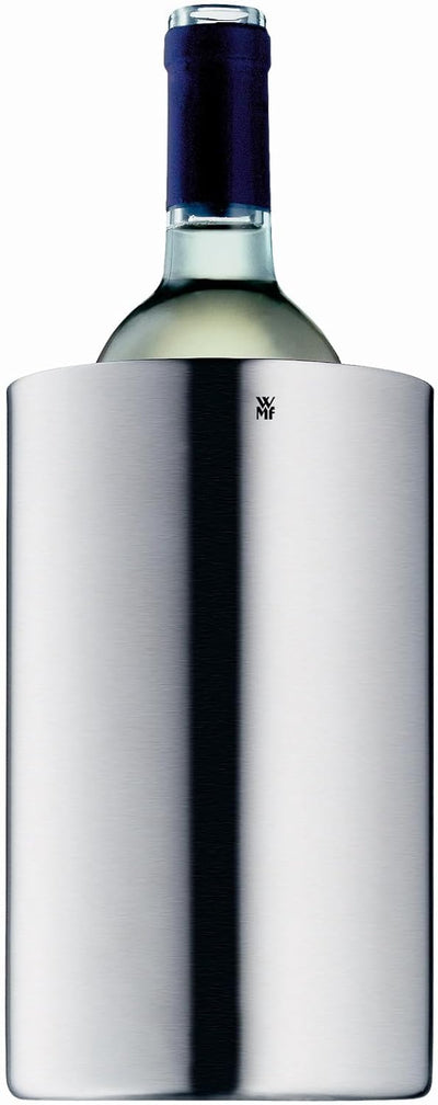 WMF Clever&More Sekt-Weinkühler Edelstahl 19,5 cm, Flaschenkühler doppelwandig, hält länger kühl, Se