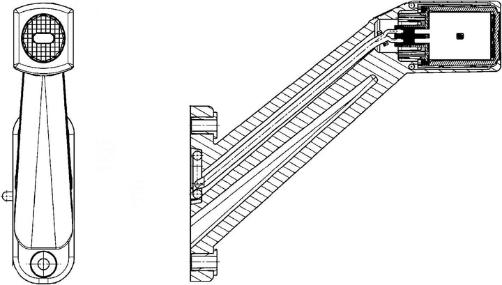 HELLA - Heckleuchte - Hybrid - 24V - Anbau/geschraubt - Lichtscheibenfarbe: glasklar - Stecker: Easy
