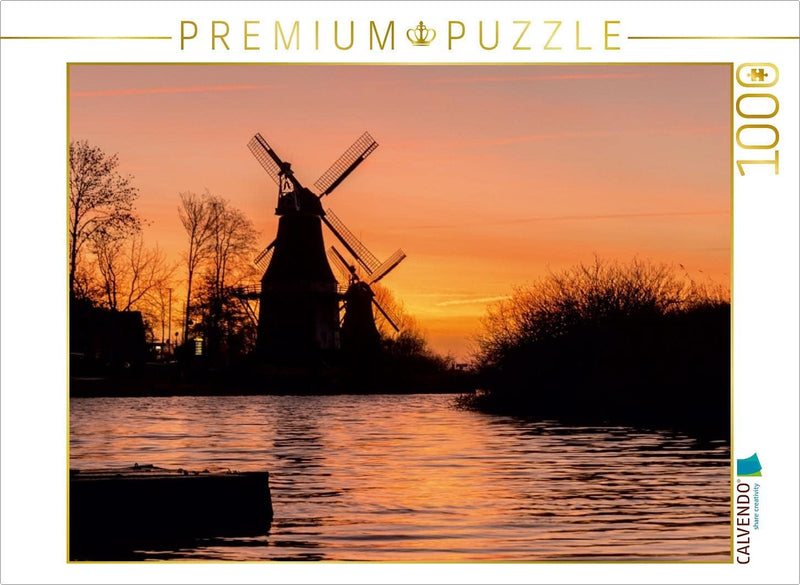 CALVENDO Puzzle Greetsieler Zwillingsmühlen 1000 Teile Lege-Grösse 64 x 48 cm Foto-Puzzle Bild von A