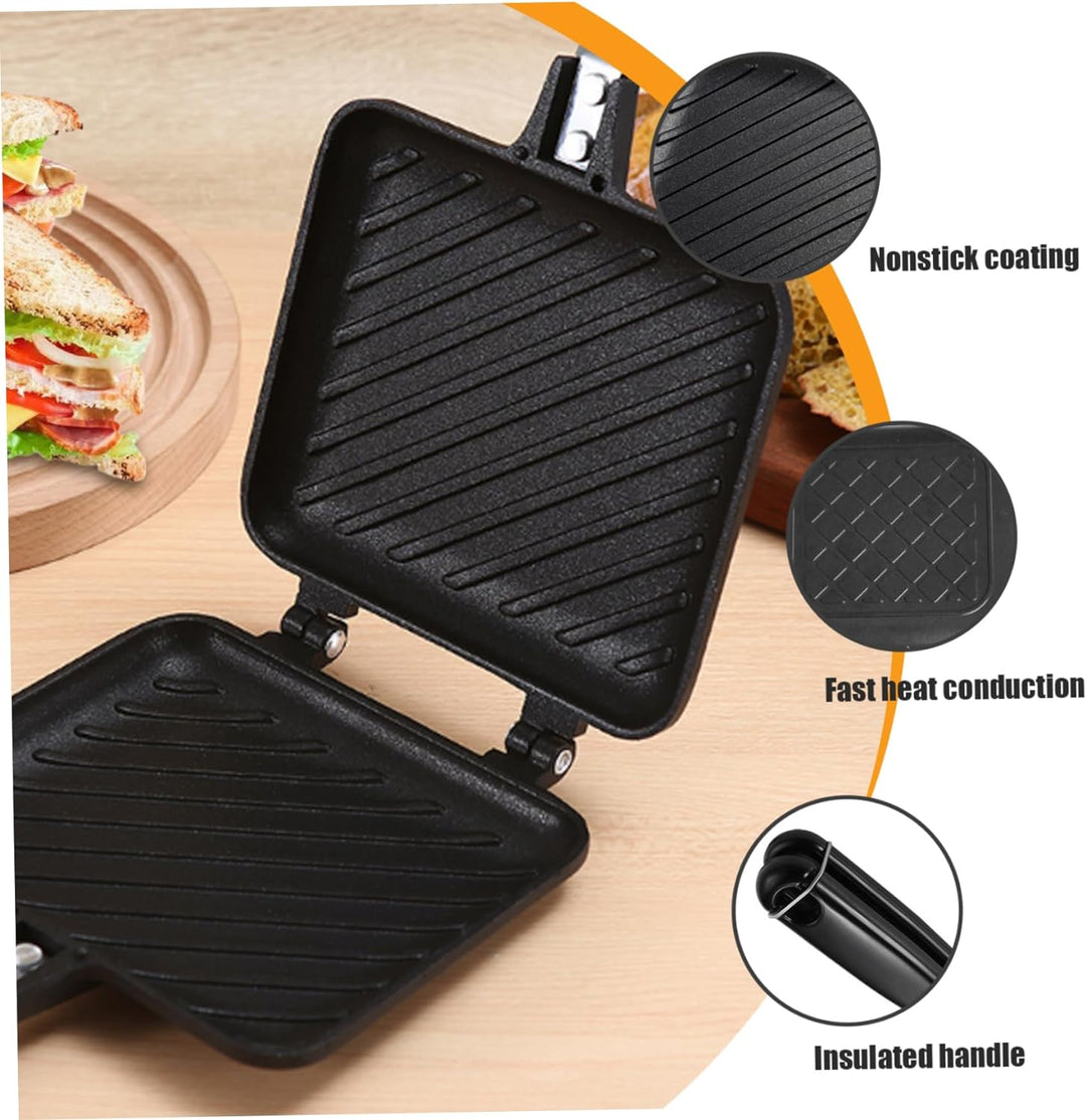 Sandwichmaker Camping Gerösteter Sandwichhersteller Nicht Stick Camping Toaster Schnellheiztoastie H