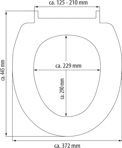 EISL BLAU WC Sitz MOSAIK, Duroplast Toilettendeckel mit Absenkautomatik, maximale Belastung vom Toil