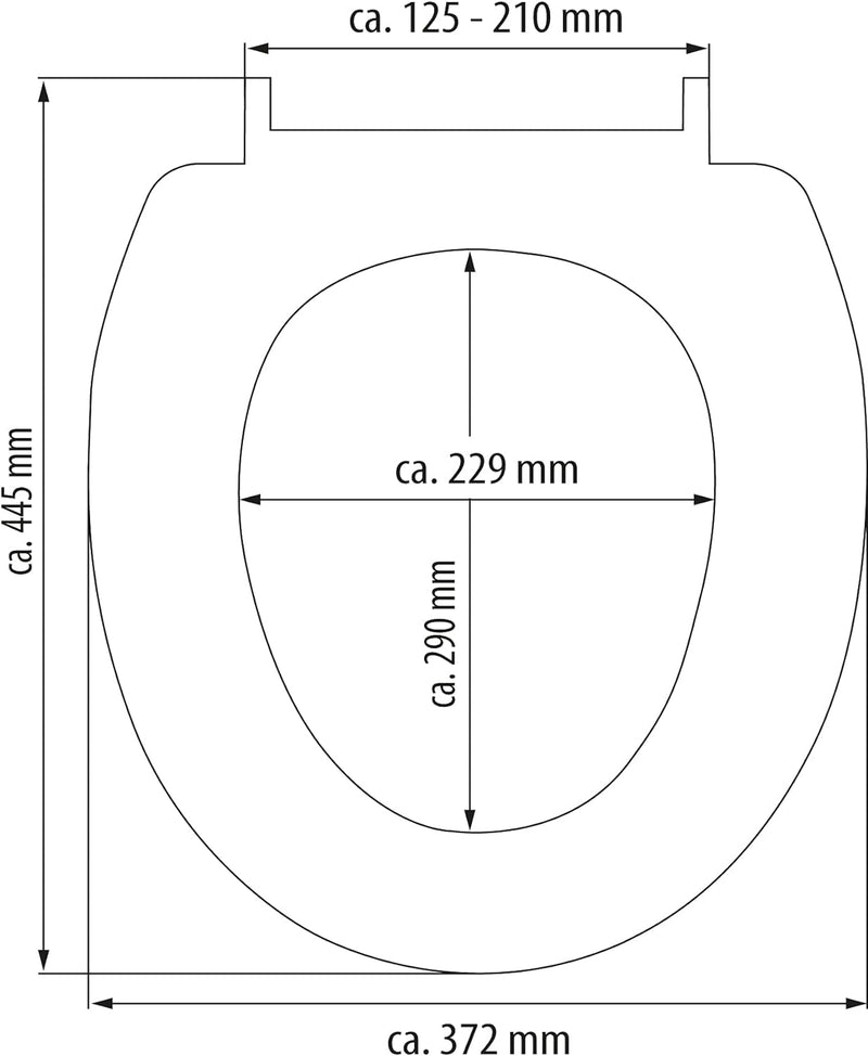 EISL BLAU WC Sitz MOSAIK, Duroplast Toilettendeckel mit Absenkautomatik, maximale Belastung vom Toil