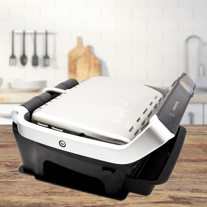 Gleitbrett aus Acryl | schwarz glänzend | 29x26cm für Optigrill Elite GC 750D und vielen weiteren Kü