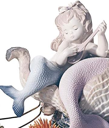 LLADRÓ Meerjungfrau-Figur Reise Unter Dem Meer. Limitierte Auflage. Meerjungfrau. Porzellan.