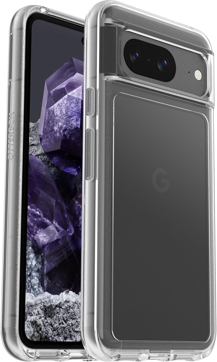 OtterBox Symmetry Clear Hülle für Google Pixel 8, sturzsicher, schützende Hülle, 3x getestet nach Mi