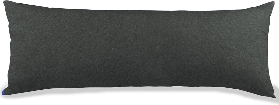 aqua-textil Classic Line Kissenbezug 2er-Set 40 x 200 cm anthrazit grau Baumwolle Seitenschläferkiss