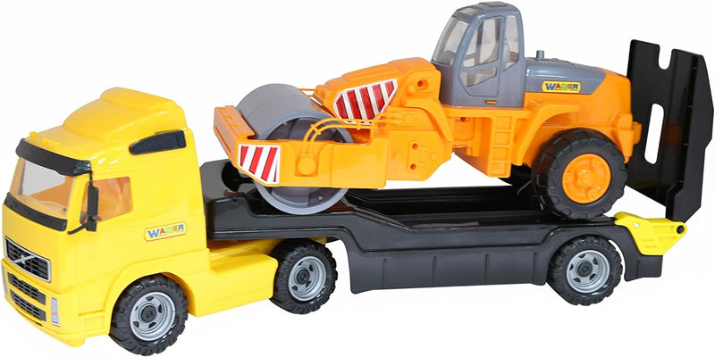 polesie 36810 Volvo Trailer Truck Plus Road Roller