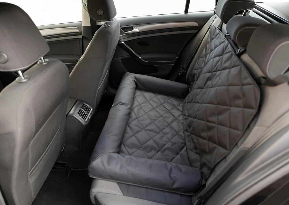 Trixie Autositz-Auflage doppelt 95 × 10 × 50 cm schwarz