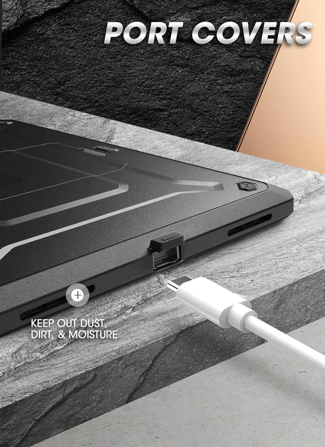SupCase Hülle für iPad Air 5/4 (2022/2020) 10.9 Zoll Case Bumper Schutzhülle 360 Grad Cover [Unicorn