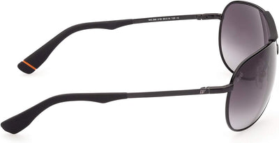 Web Eyewear Herren WE0296 Sonnenbrille, Shiny Black/Gradient Smoke, 66