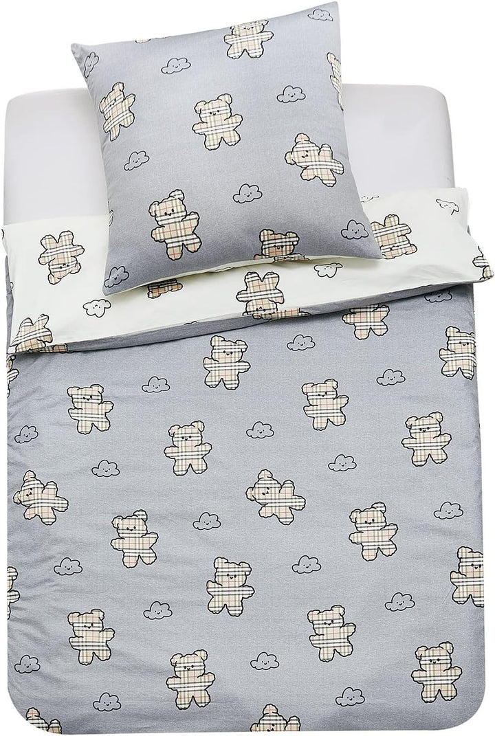 YEPINS Kinderbettwäsche 135x200 Bettwäsche 100% Baumwolle Wendebettwäsche 2teilig Kinder Bettwäsche