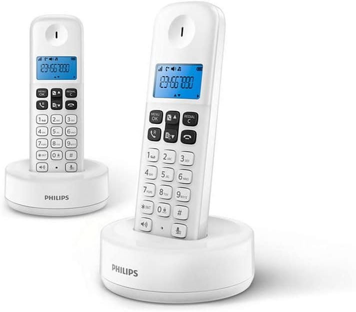 Draadloze telefoon Philips D1612W/34 1,6" 300 mAh Gap (2 pcs) Wit (S0424397) weiss