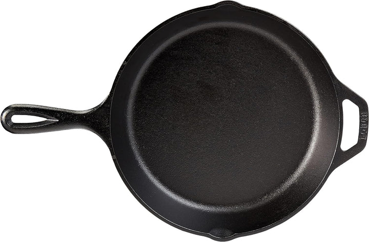 Lodge Gusseisenpfanne Mit Griff Und 2 Ausgüssen, Rund, Schwarz, Ca. 16,51 Cm Durchmesser