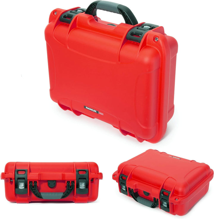 Nanuk 920 Wasserdichter Hartschalenkoffer Mit Plüschschaumeinlage - Rot Rot Würfelförmiger Schaumsto