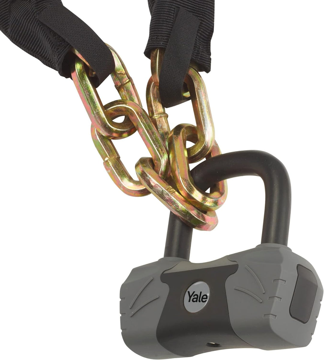 YALE Maximum Security Sicherheitskette & Schloss 1100 mm - YCL3/10/110/1 - mit Titanium verstärkte K