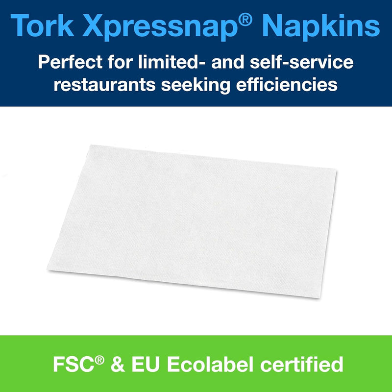 Tork 15850 Xpressnap Extra Soft Spenderserviette unbedruckt / Weisse Papierserviette für Serviettens