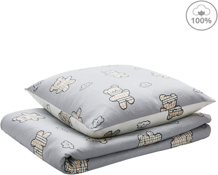 YEPINS Kinderbettwäsche 135x200 Bettwäsche 100% Baumwolle Wendebettwäsche 2teilig Kinder Bettwäsche