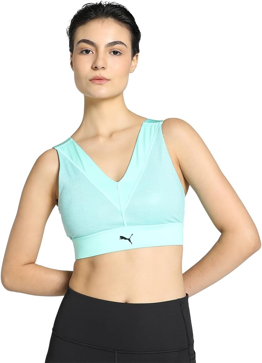 PUMA Damen Elektro Summer Trainings-BH SElectric Peppermint Green