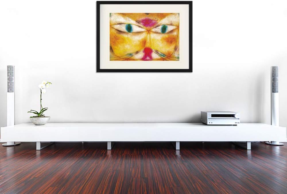 1art1 Paul Klee Poster Katze Und Vogel, 1928 Gerahmtes Bild Mit Edlem Passepartout | Wand-Bilder | I