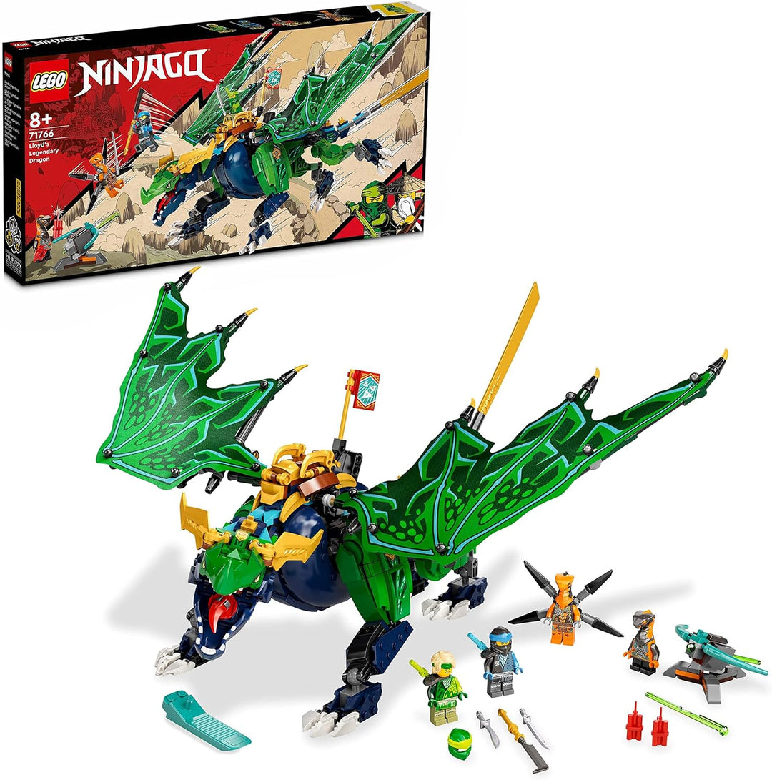 LEGO 71766 NINJAGO Lloyds legendärer Drache, Spielzeug für Jungen und Mädchen ab 8 Jahren mit Drache