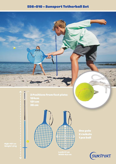 Sunsport Haltekugel Tether Ball Gartenspiel, blau, Einheitsgrösse