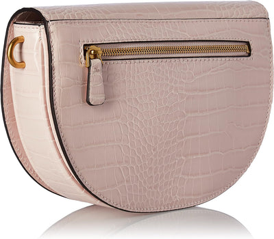 Guess Damen Creme Danna Saddle Bag, Rosa, Einheitsgrösse