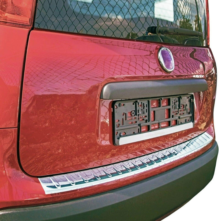 Ladekantenschutz Edelstahl CHROM kompatibel für FIAT PANDA | 312/319 ab 2012 | mit Abkantung | premi