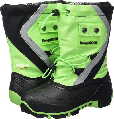 KangaROOS Unisex Kinder Kanga-Bean Iii Stiefel 28 EU Lime Jet Black, 28 EU Lime Jet Black