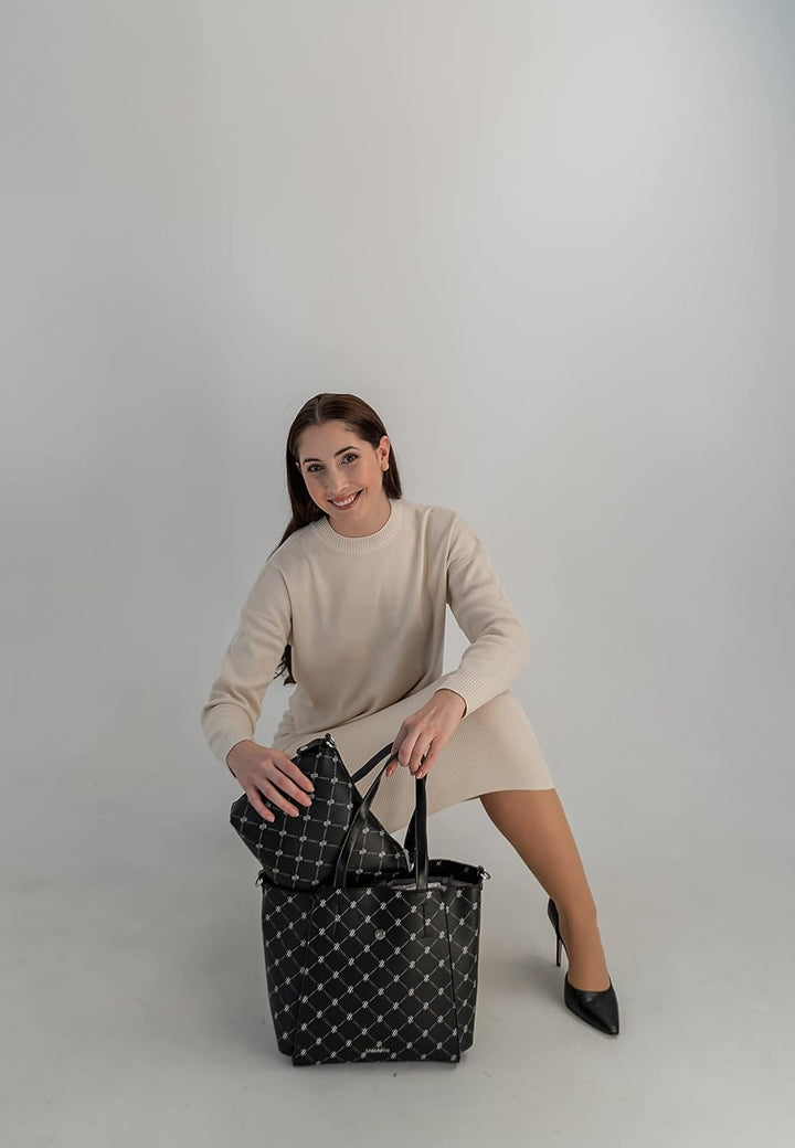 Lazarotti Palermo Shopper Tasche 2in1 Damen | Handtasche mit zweiter herausnehmbarer Umhängetasche |