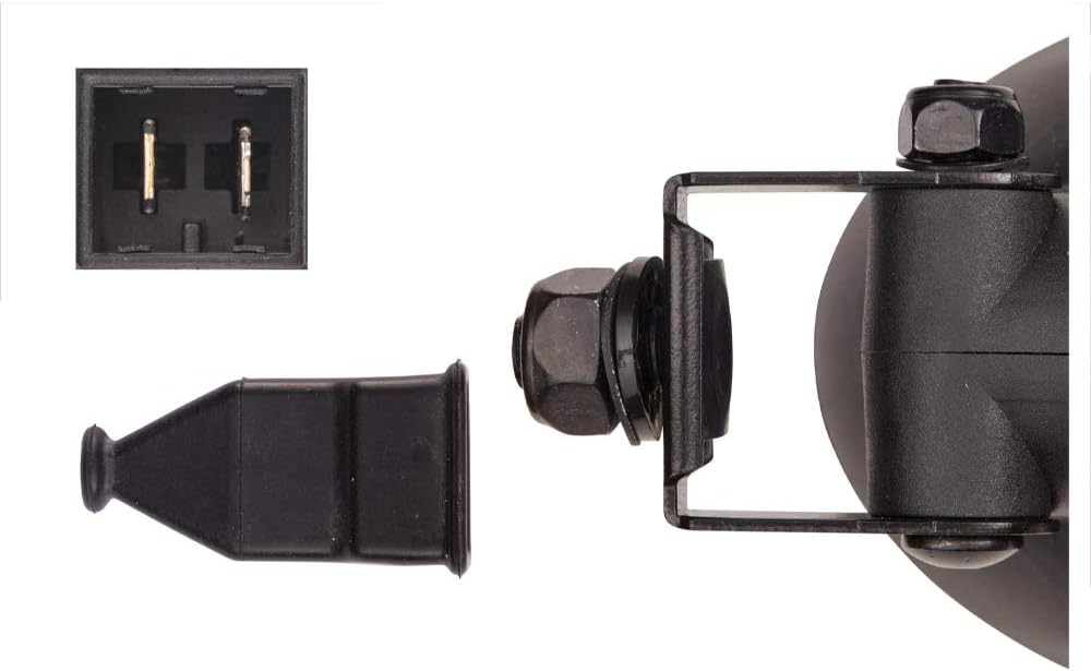 HELLA - Halogen-Arbeitsscheinwerfer - Oval 100 - 12V - Anbau/geschraubt - für waagerechte Befestigun