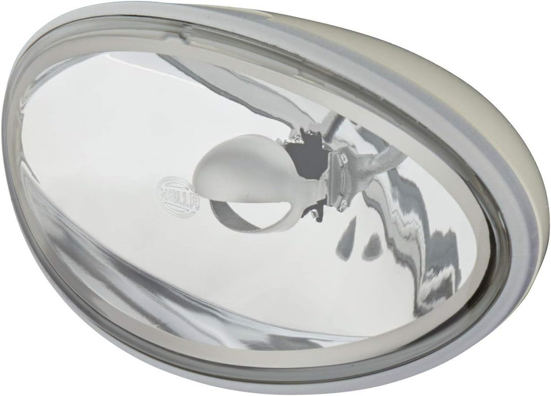 HELLA - FF/Halogen-Nebelscheinwerfer - Comet FF 300 - 12V - oval - Anbau - glasklare Streuscheibe -