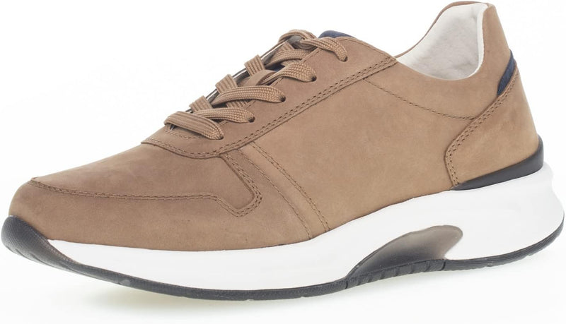 Pius Gabor Herren Sneaker Low, Männer Halbschuhe,Wechselfussbett 41 EU Beige Cord Blue, 41 EU Beige