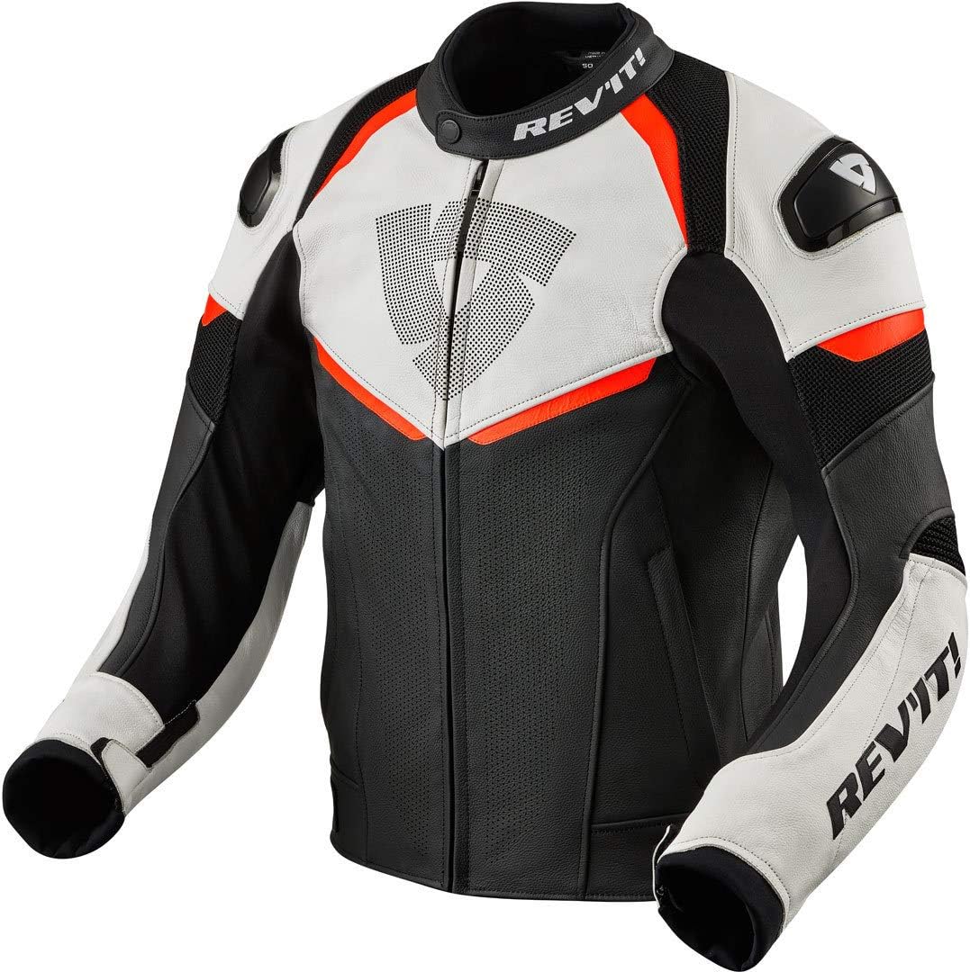 Revit Convex Motorrad Lederjacke Schwarz/Weiss/Rot 50
