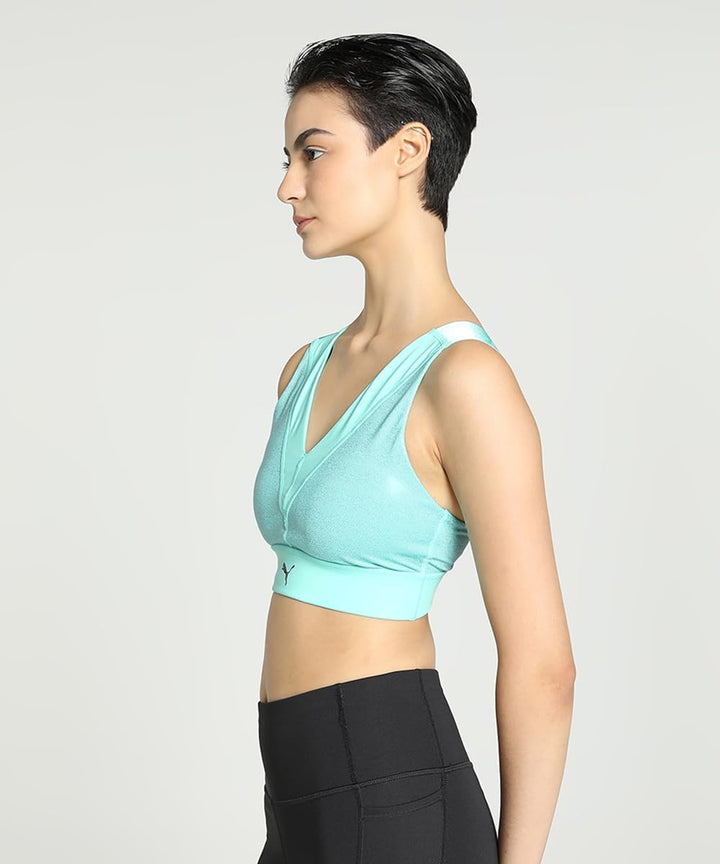 PUMA Damen Elektro Summer Trainings-BH SElectric Peppermint Green