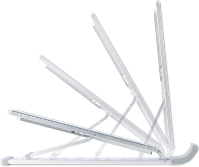 StarTech.com Foldable Laptop Riser Stand, Portable Height Adjustable Ergonomic Laptop Stand, Ventila