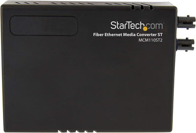 StarTech.com 10/100 Mbit/s Fast Ethernet Multimode ST LWL / Glasfaser Kupfer Medienkonverter - 2km