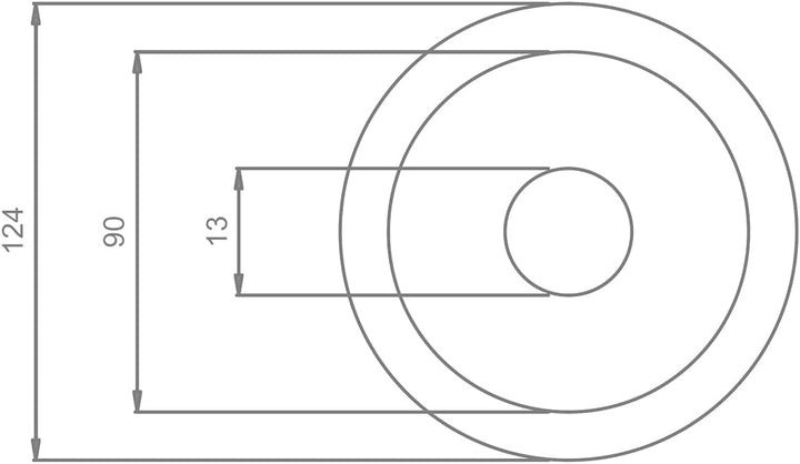 AMARCORDS - 3 Rosetten aus Porzellan für Pendelleuchten mit farbig gewölbten Keramikgehäusen SCHWARZ