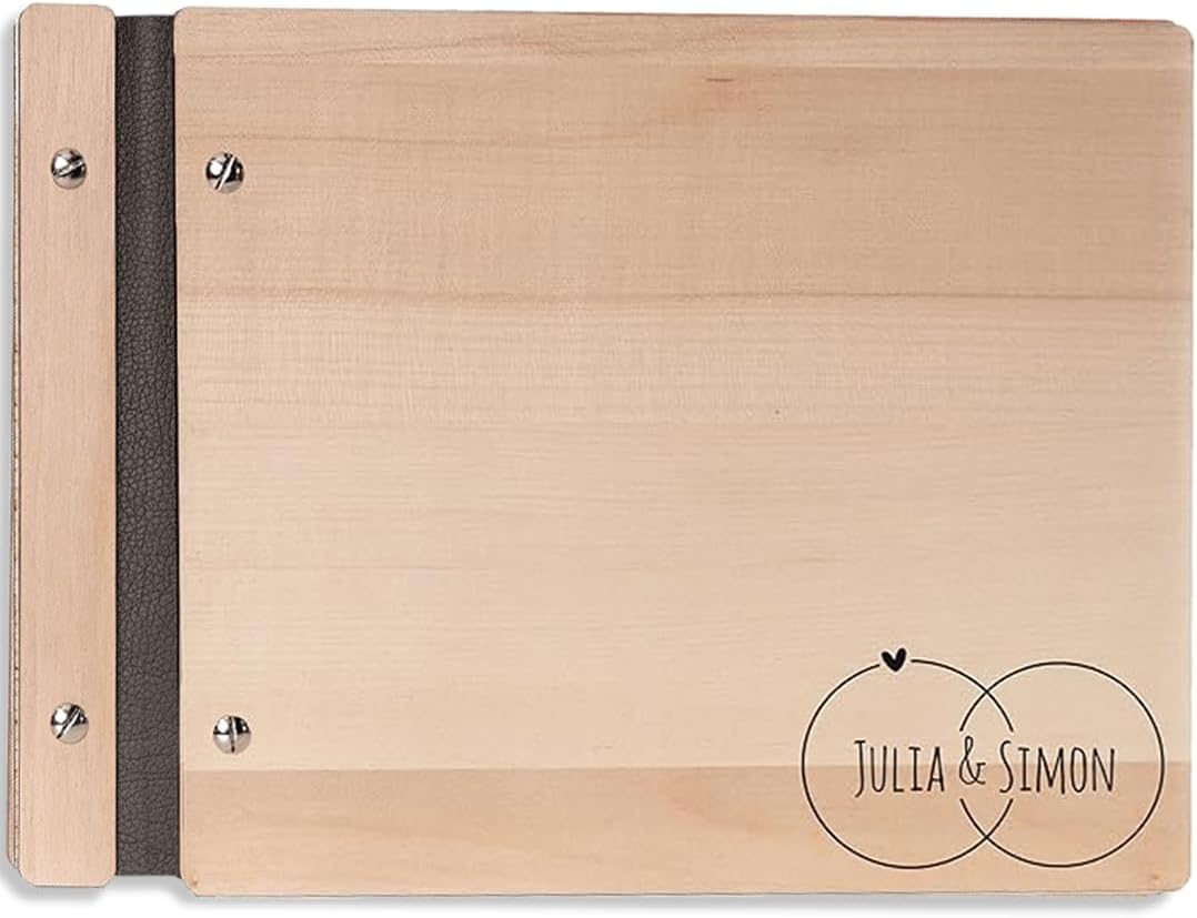 Hochzeitideal – Personalisierbares Gästebuch Hochzeit Adri E14 mit 40 Seiten I Hochzeit Gästebuch au