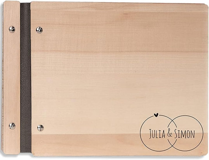 Hochzeitideal – Personalisierbares Gästebuch Hochzeit Adri E14 mit 40 Seiten I Hochzeit Gästebuch au