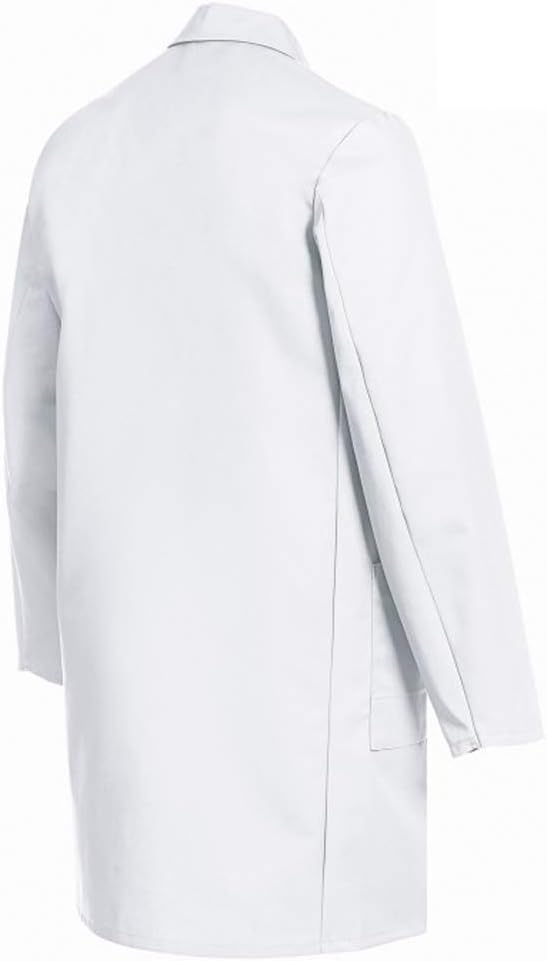 BP 1302-500-0021-60/62 Verstärkter Baumwolle Arbeitsmantel, Weiss, 60/62 60-62 Weiss, 60-62 Weiss